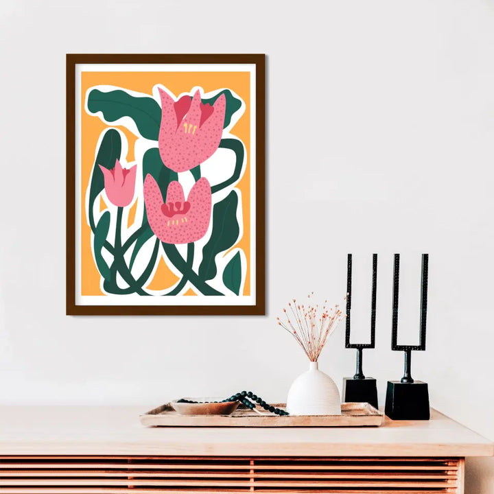 "Botanical Blooms Beauty" Classic Wall Poster