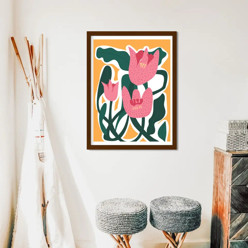 "Botanical Blooms Beauty" Classic Wall Poster