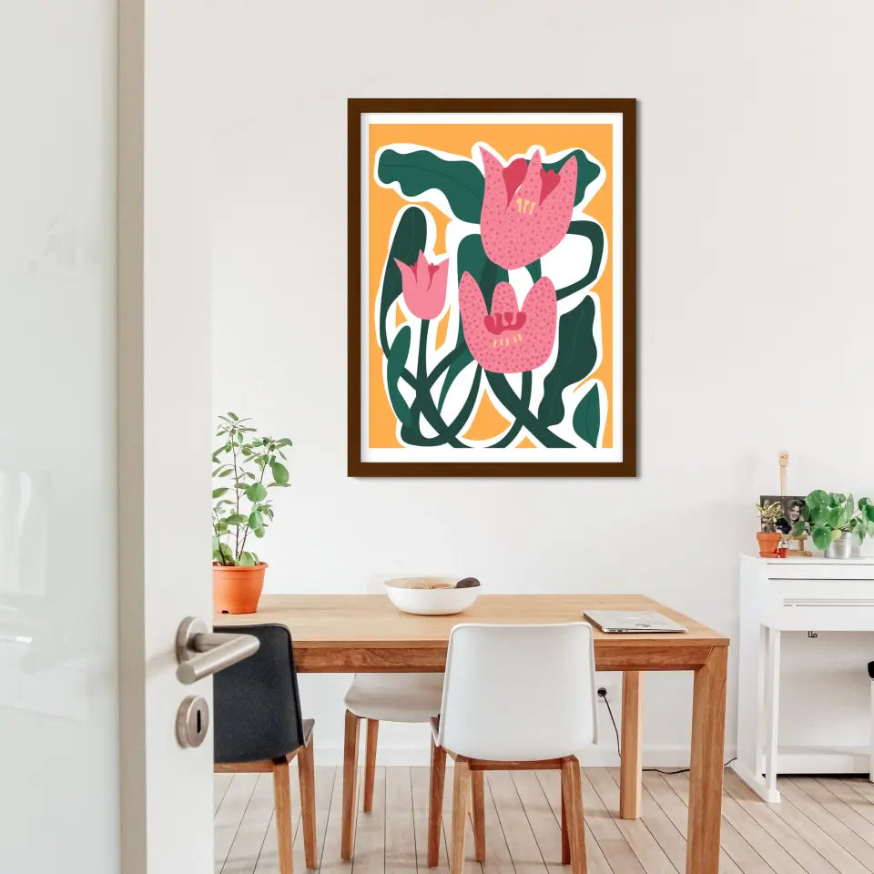 "Botanical Blooms Beauty" Classic Wall Poster