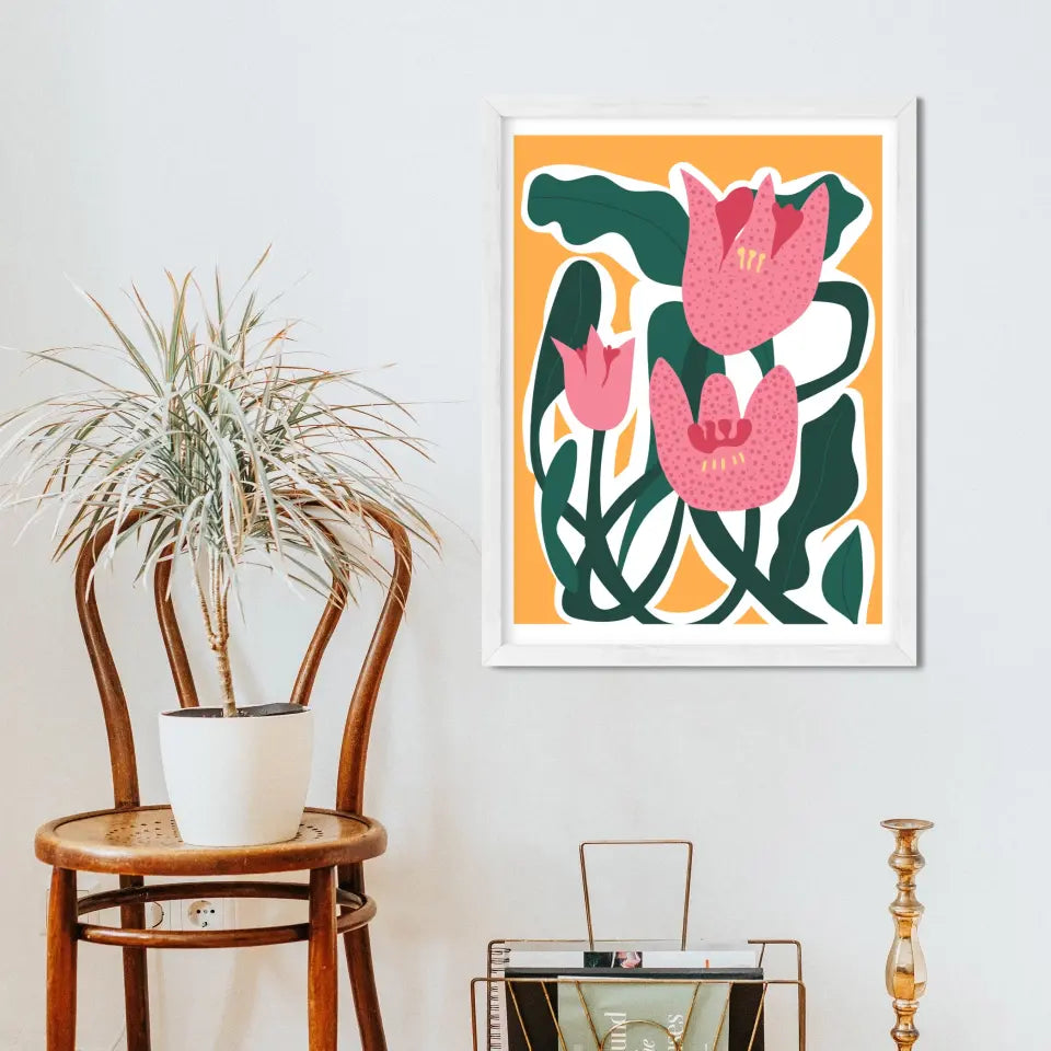 "Botanical Blooms Beauty" Classic Wall Poster