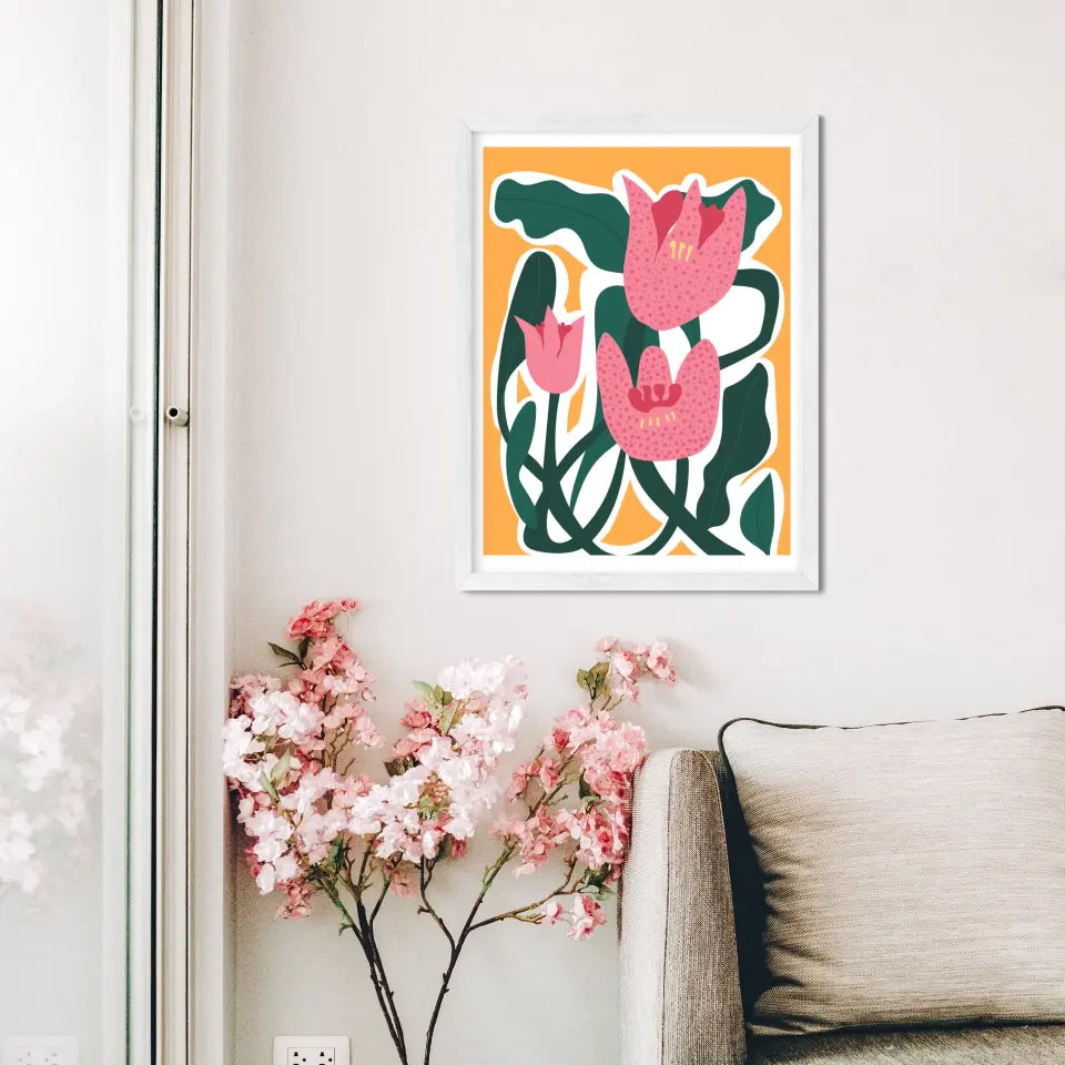 "Botanical Blooms Beauty" Classic Wall Poster