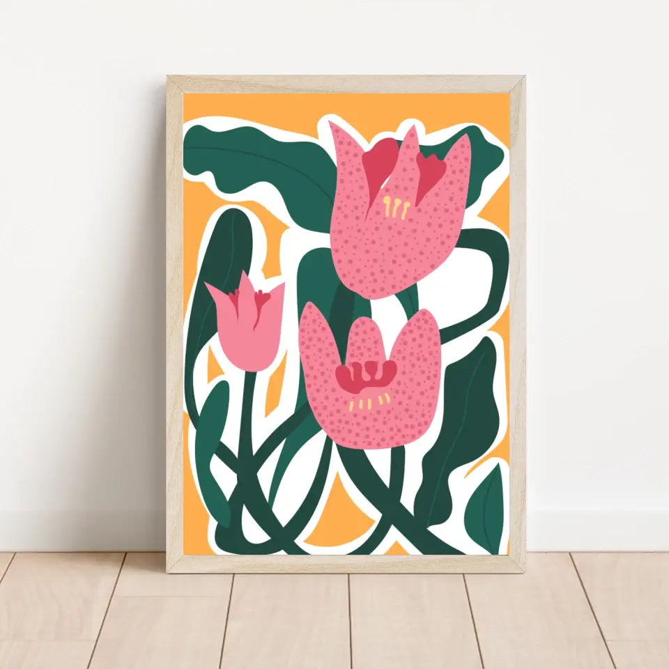 "Botanical Blooms Beauty" Classic Wall Poster