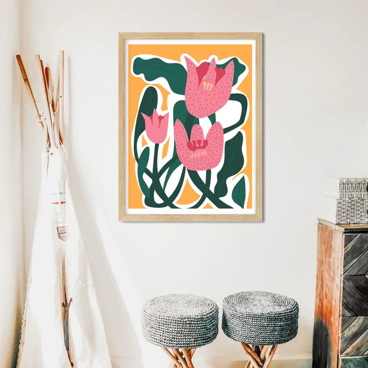 "Botanical Blooms Beauty" Classic Wall Poster