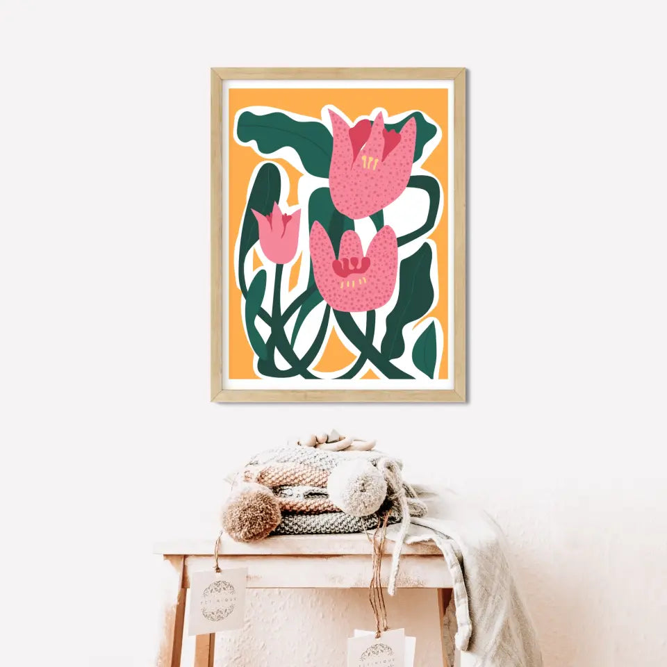 "Botanical Blooms Beauty" Classic Wall Poster