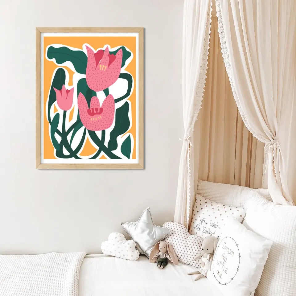 "Botanical Blooms Beauty" Classic Wall Poster