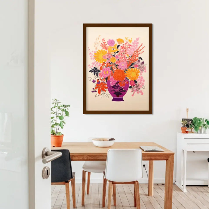 "Floral Fusion Frames" Classic Wall Art Frames in Minimal Style