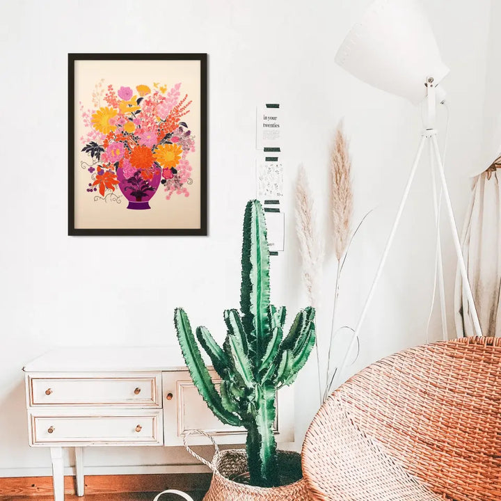 "Floral Fusion Frames" Classic Wall Art Frames in Minimal Style