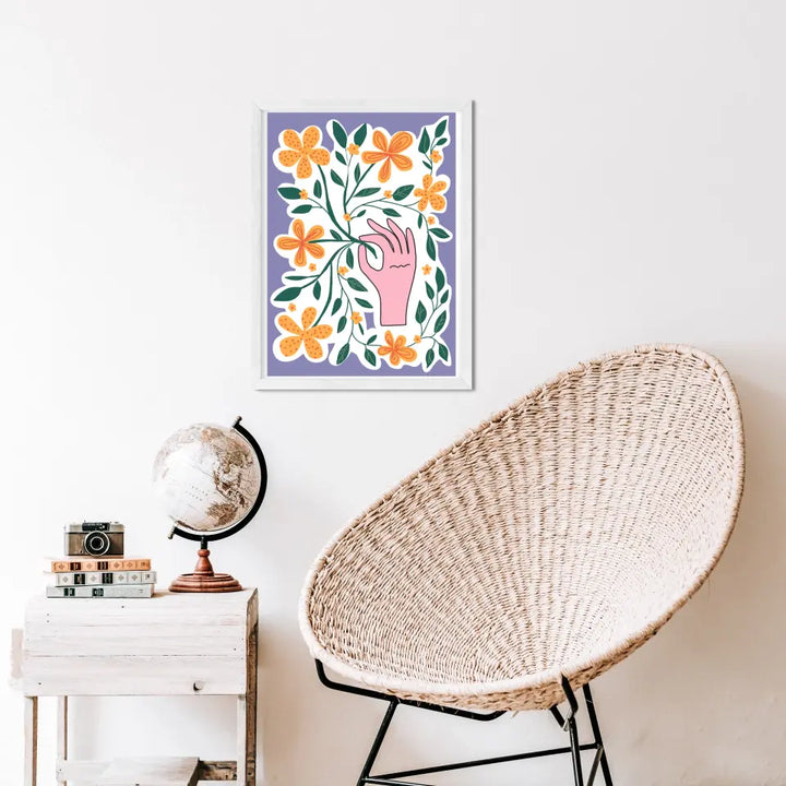 "Abstract Floral Fusion" Classic Wall Poster