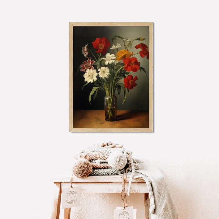 "Blossom Bouquet Frames" Classic Wall Art Frames in Minimal Style