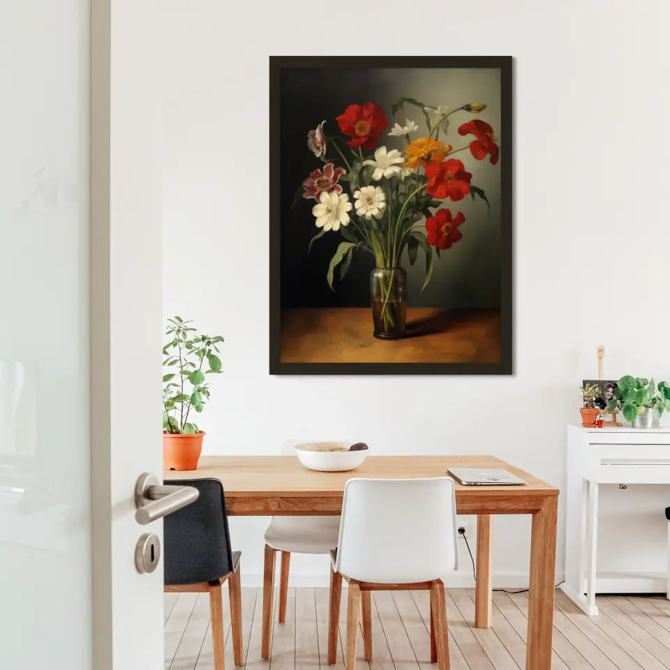 "Blossom Bouquet Frames" Classic Wall Art Frames in Minimal Style