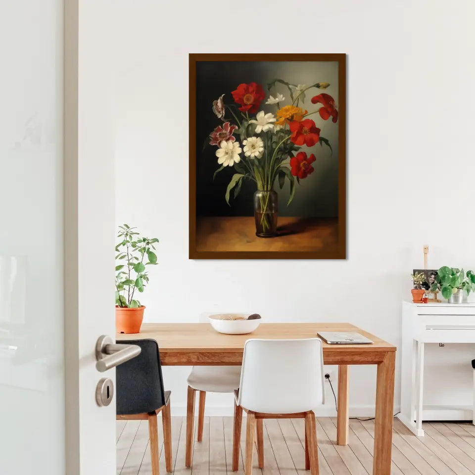 "Blossom Bouquet Frames" Classic Wall Art Frames in Minimal Style
