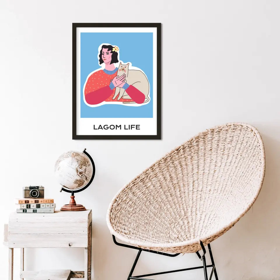 "The Lagom Life" Abstract Wall Art