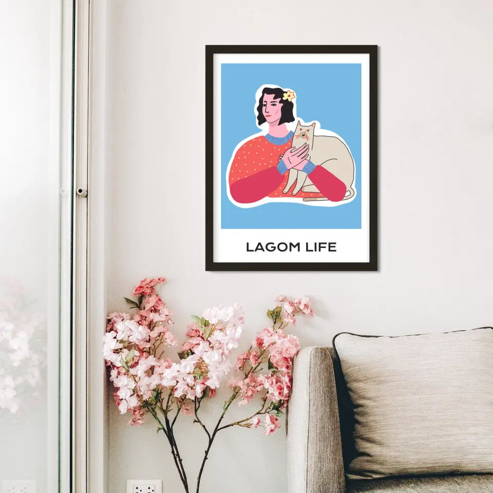 "The Lagom Life" Abstract Wall Art