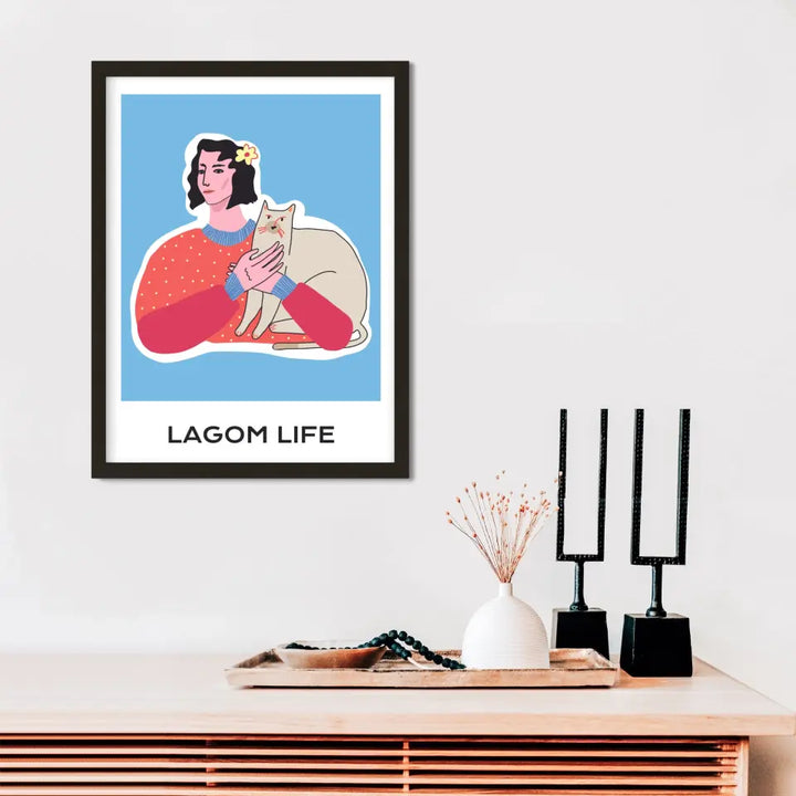 "The Lagom Life" Abstract Wall Art