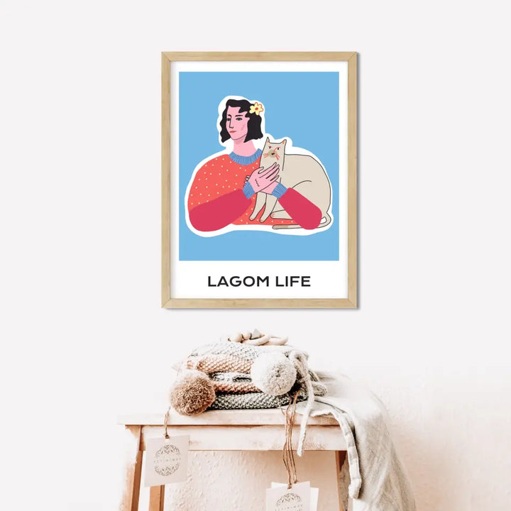 "The Lagom Life" Abstract Wall Art