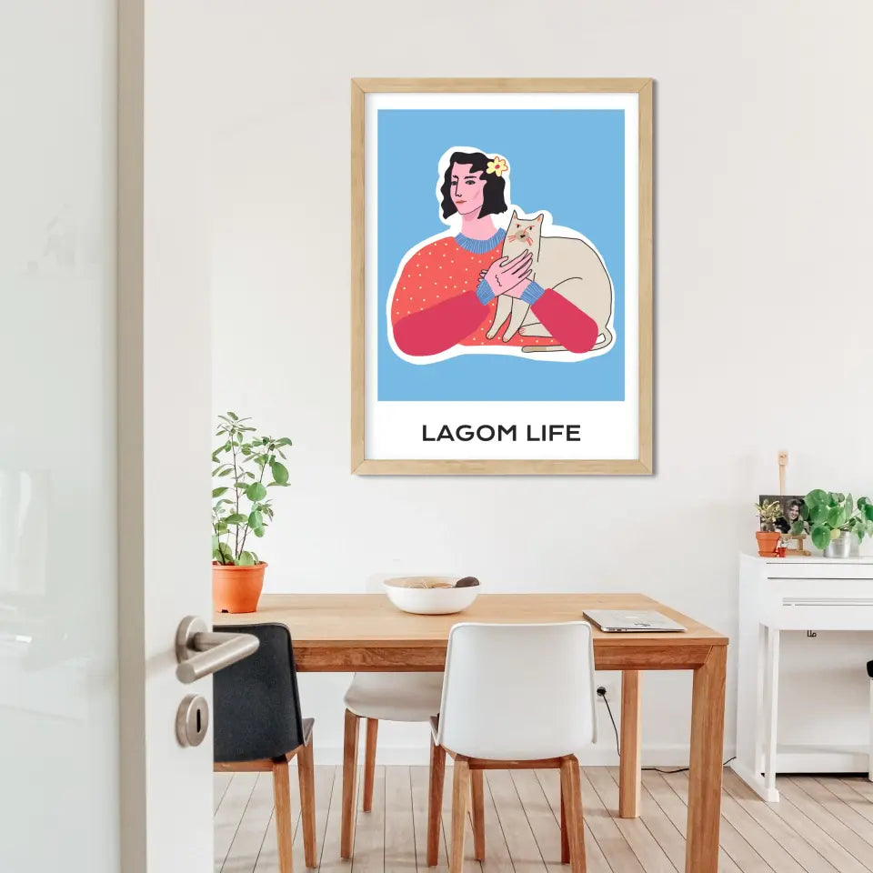 "The Lagom Life" Abstract Wall Art