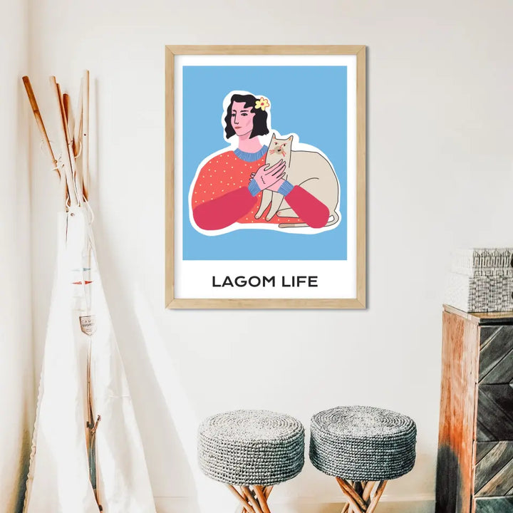 "The Lagom Life" Abstract Wall Art