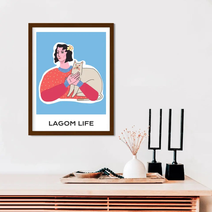 "The Lagom Life" Abstract Wall Art