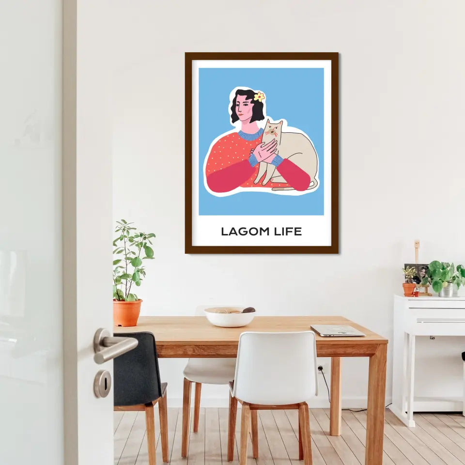 "The Lagom Life" Abstract Wall Art