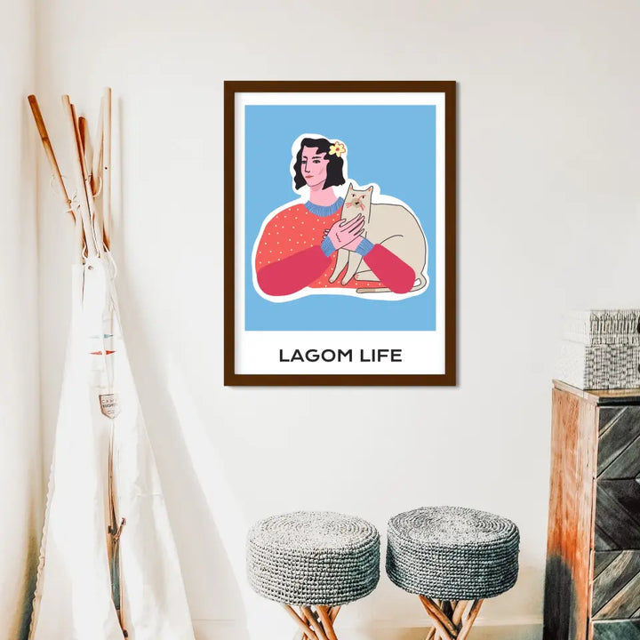 "The Lagom Life" Abstract Wall Art