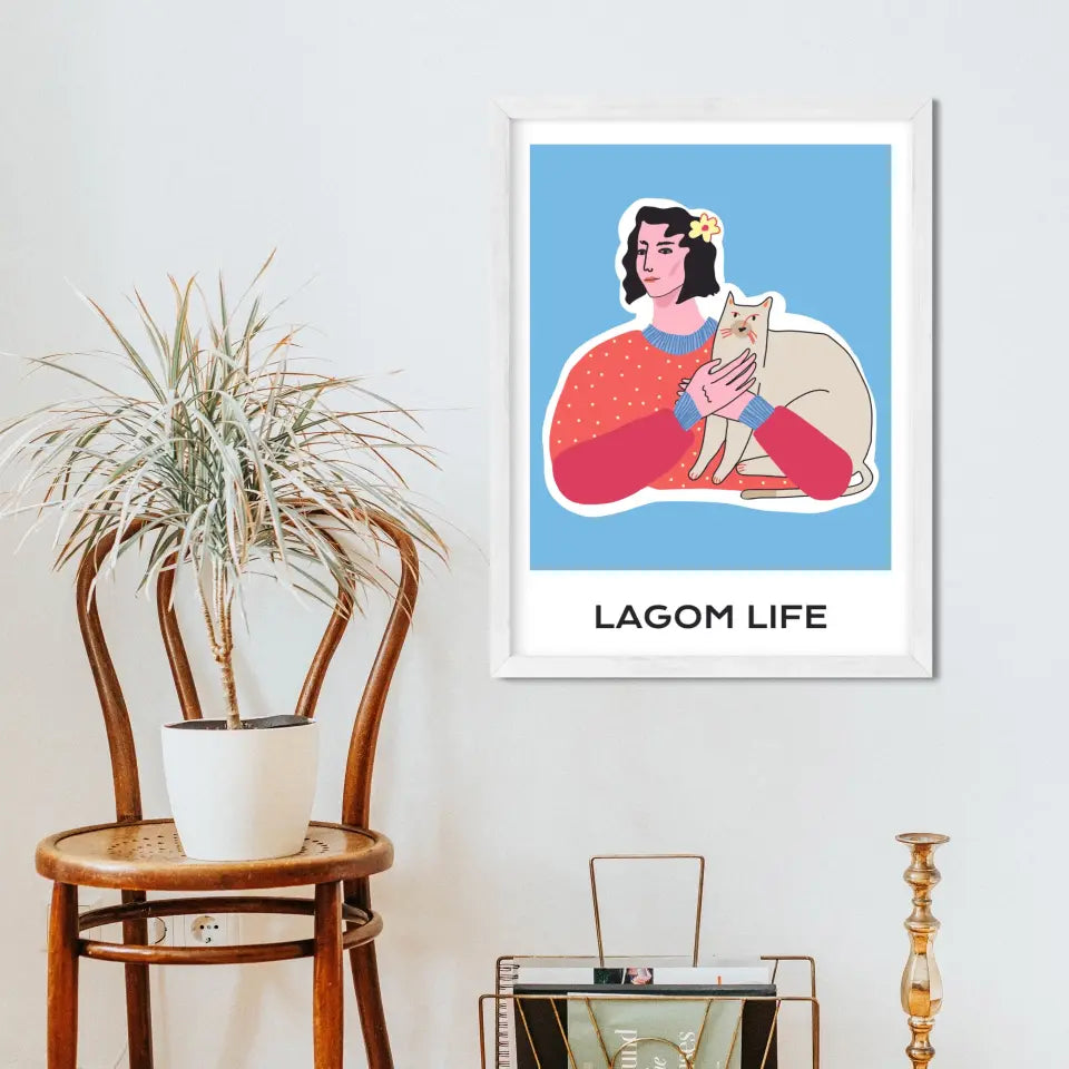 "The Lagom Life" Abstract Wall Art