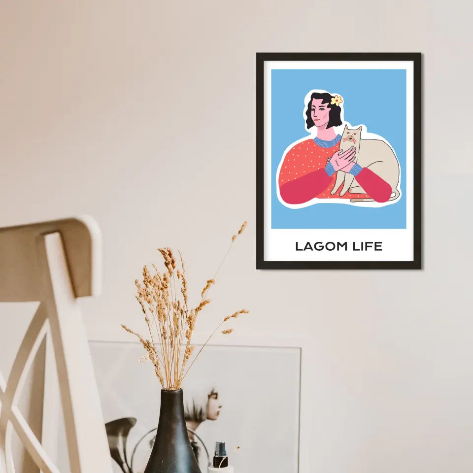 "The Lagom Life" Abstract Wall Art