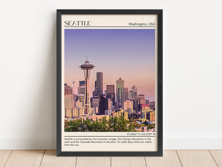 Seattle Wall Art, Washington, USA