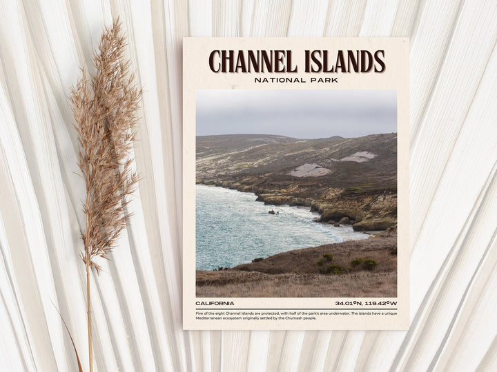 Channel Islands Vintage Wall Art, California, USA