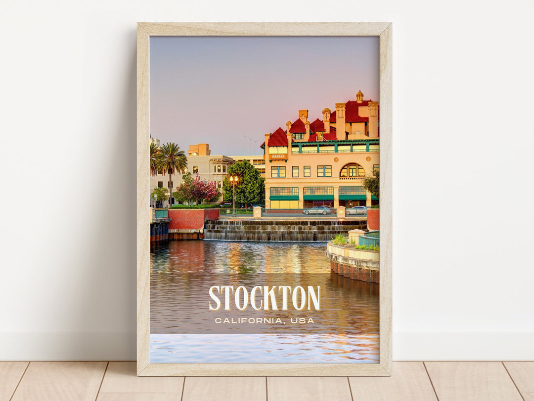 Stockton Retro Wall Art, California, USA