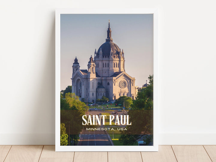 Saint Paul Retro Wall Art, Minnesota, USA