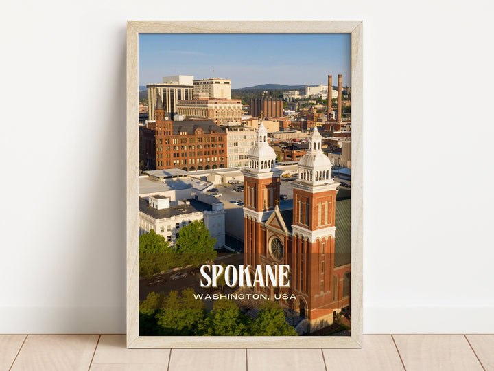 Spokane Retro Wall Art, Washington, USA