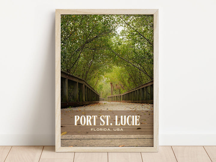 Port St. Lucie Retro Wall Art, Florida, USA