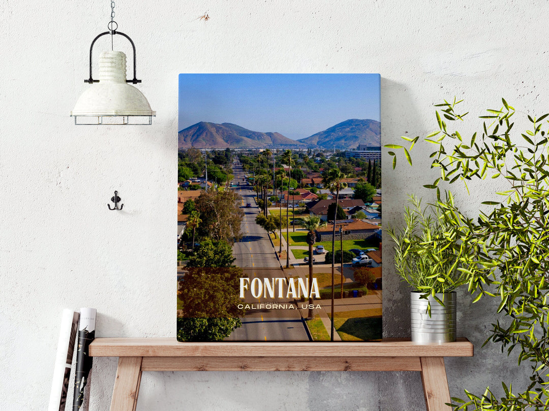 Fontana Retro Wall Art, California, USA