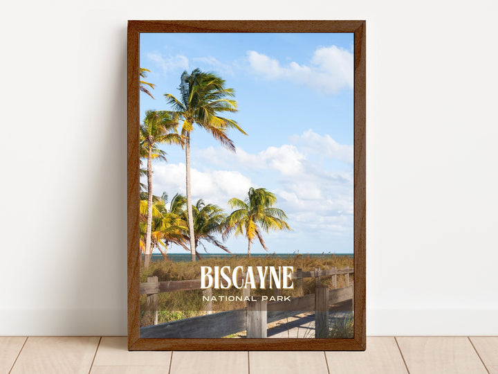 Biscayne National Park Retro Wall Art, Florida, USA