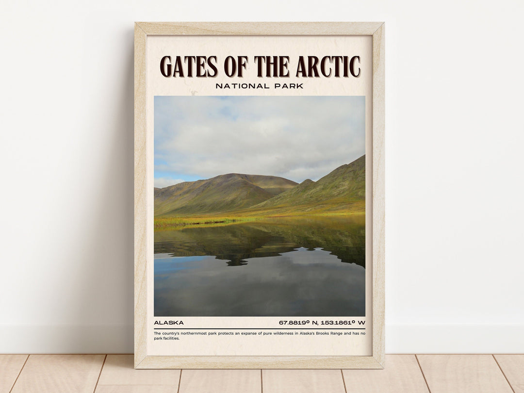 Gates of the Arctic Vintage Wall Art, Alaska, USA