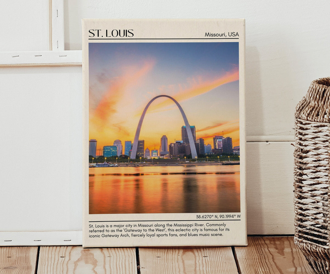 St. Louis Minimal Wall Art, Missouri, USA