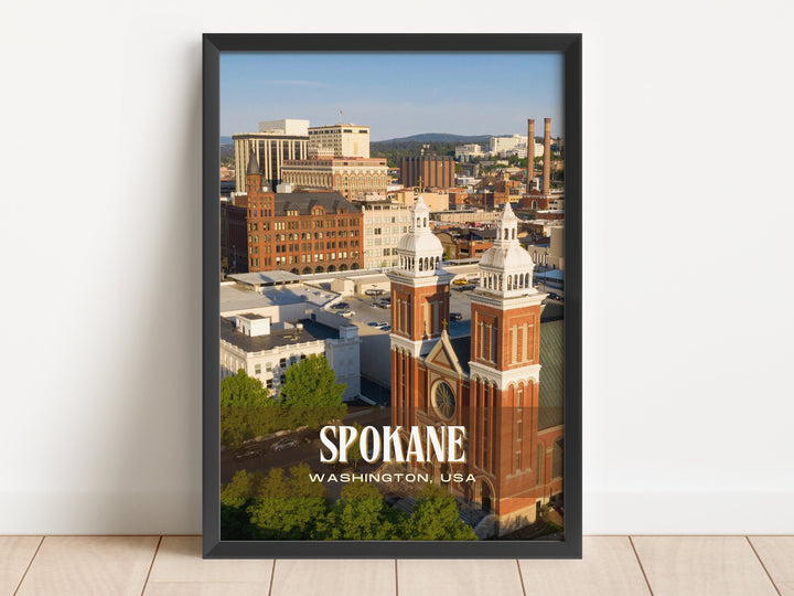 Spokane Retro Wall Art, Washington, USA