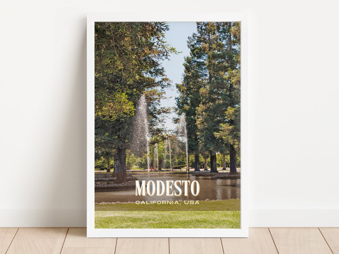 Modesto Retro Wall Art, California, USA