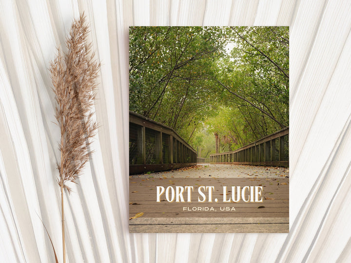 Port St. Lucie Retro Wall Art, Florida, USA