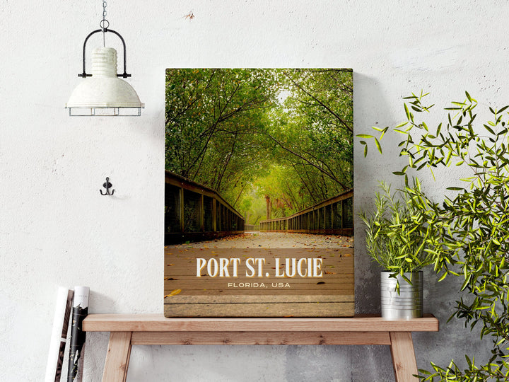 Port St. Lucie Retro Wall Art, Florida, USA