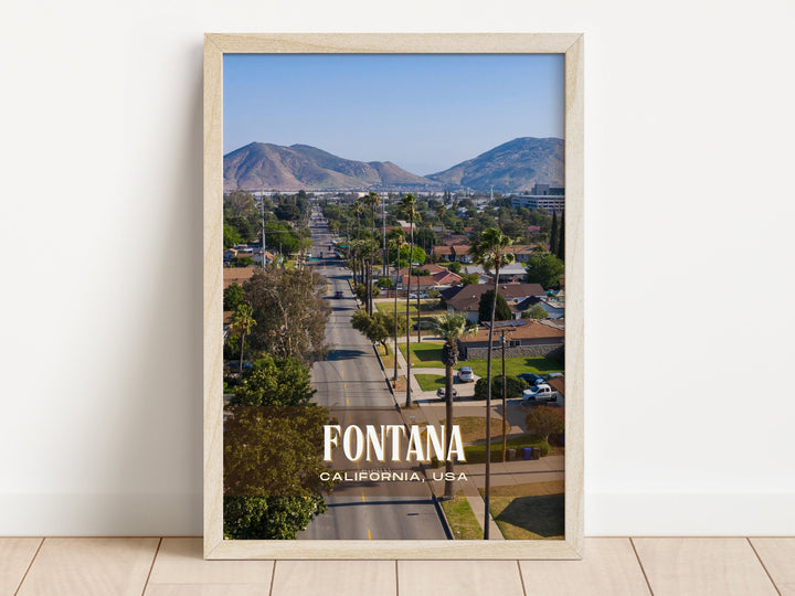 Fontana Retro Wall Art, California, USA