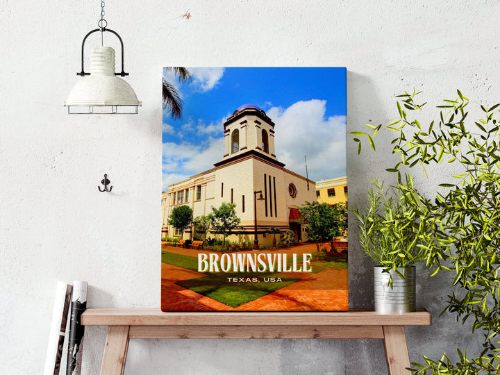 Brownsville Retro Wall Art, Texas, USA