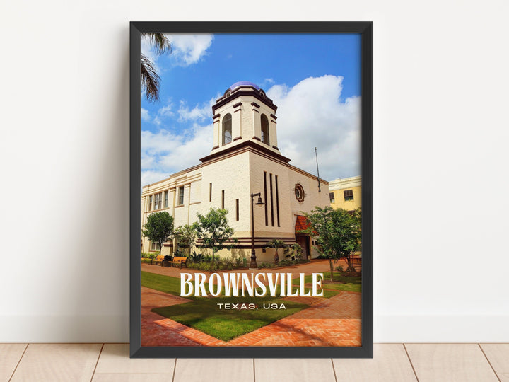 Brownsville Retro Wall Art, Texas, USA