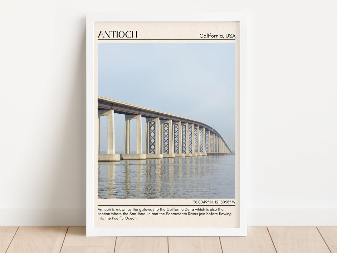 Antioch Minimal Wall Art, California, USA Poster