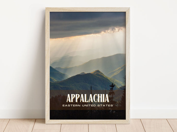 Appalachia Retro Wall Art, Eastern United States