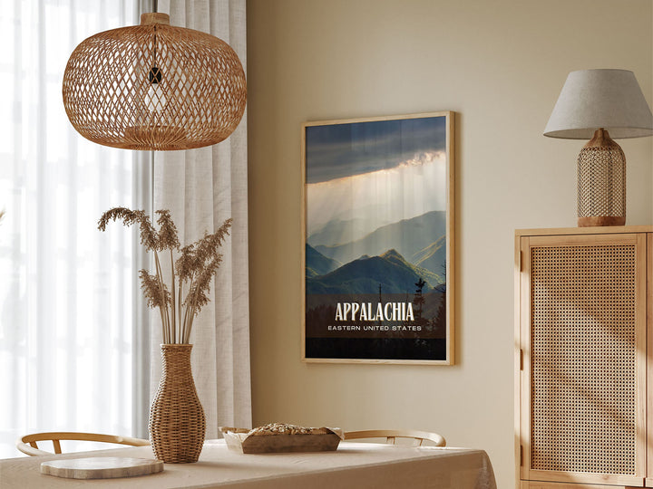 Appalachia Retro Wall Art, Eastern United States