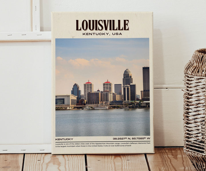 Louisville Vintage Wall Art, Kentucky, USA