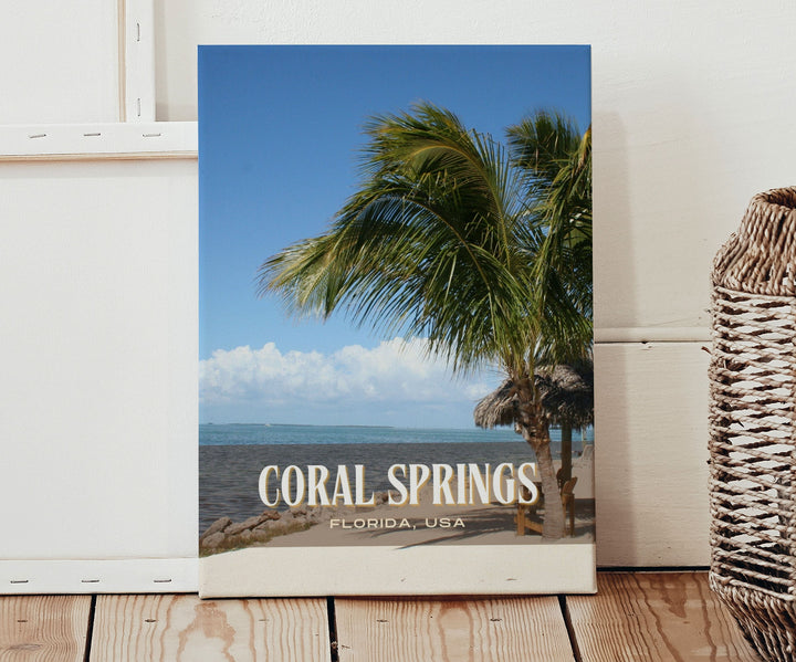 Coral Springs Retro Wall Art, Florida, USA