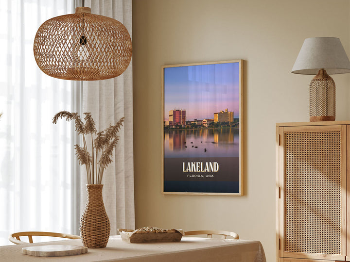 Lakeland Retro Wall Art, Florida, USA