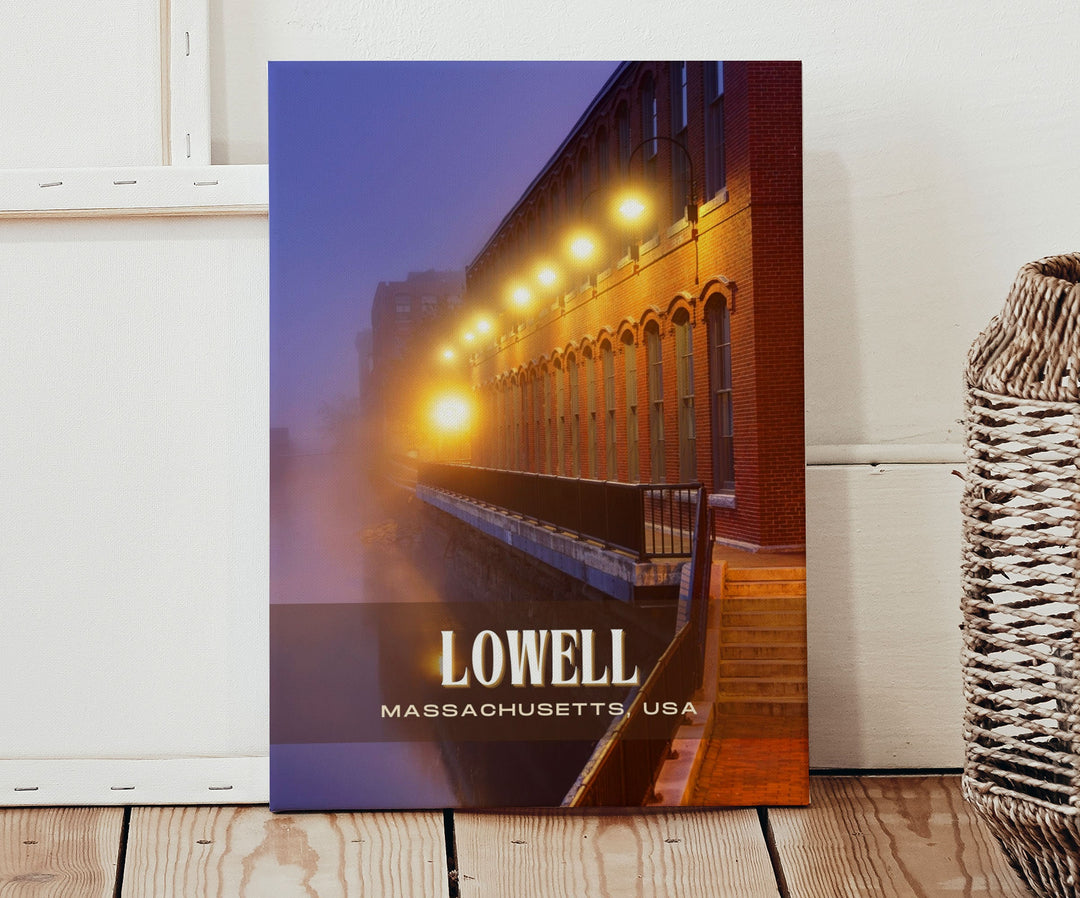 Lowell Retro Wall Art, Massachusetts, USA